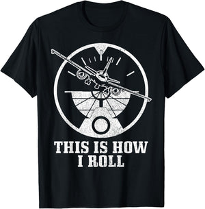 Pilot Airplane Plane Aviation Funny T-Shirt - T-Shirt | Black