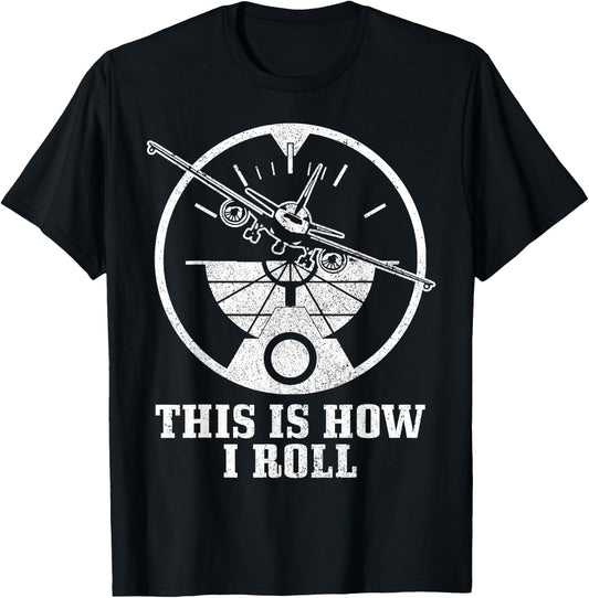 Pilot Airplane Plane Aviation Funny T-Shirt - T-Shirt | Black