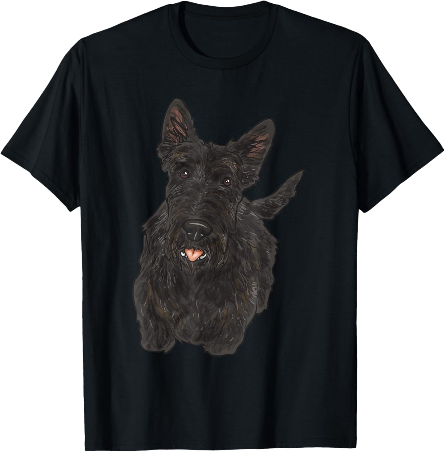 Scottish Terrier Scottie Dog Men Women T-Shirt - T-Shirt | Black