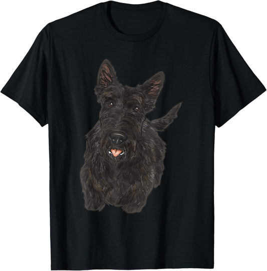 Scottish Terrier Scottie Dog Men Women T-Shirt - T-Shirt | Black