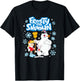 Frosty The Snowman - Frosty The Snowman Group Snowflakes T-Shirt - T-Shirt | Black
