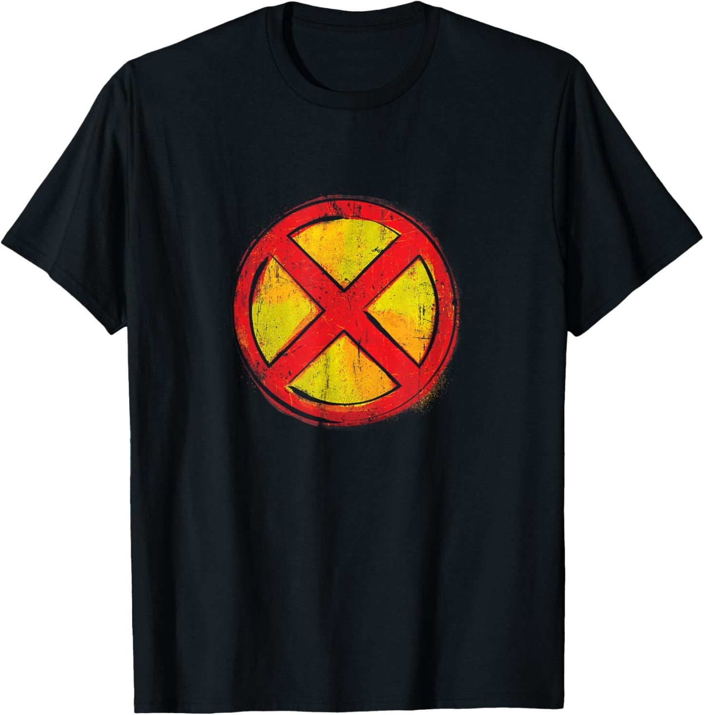 Marvel X-Men Logo Spray Paint T-Shirt - T-Shirt | Black