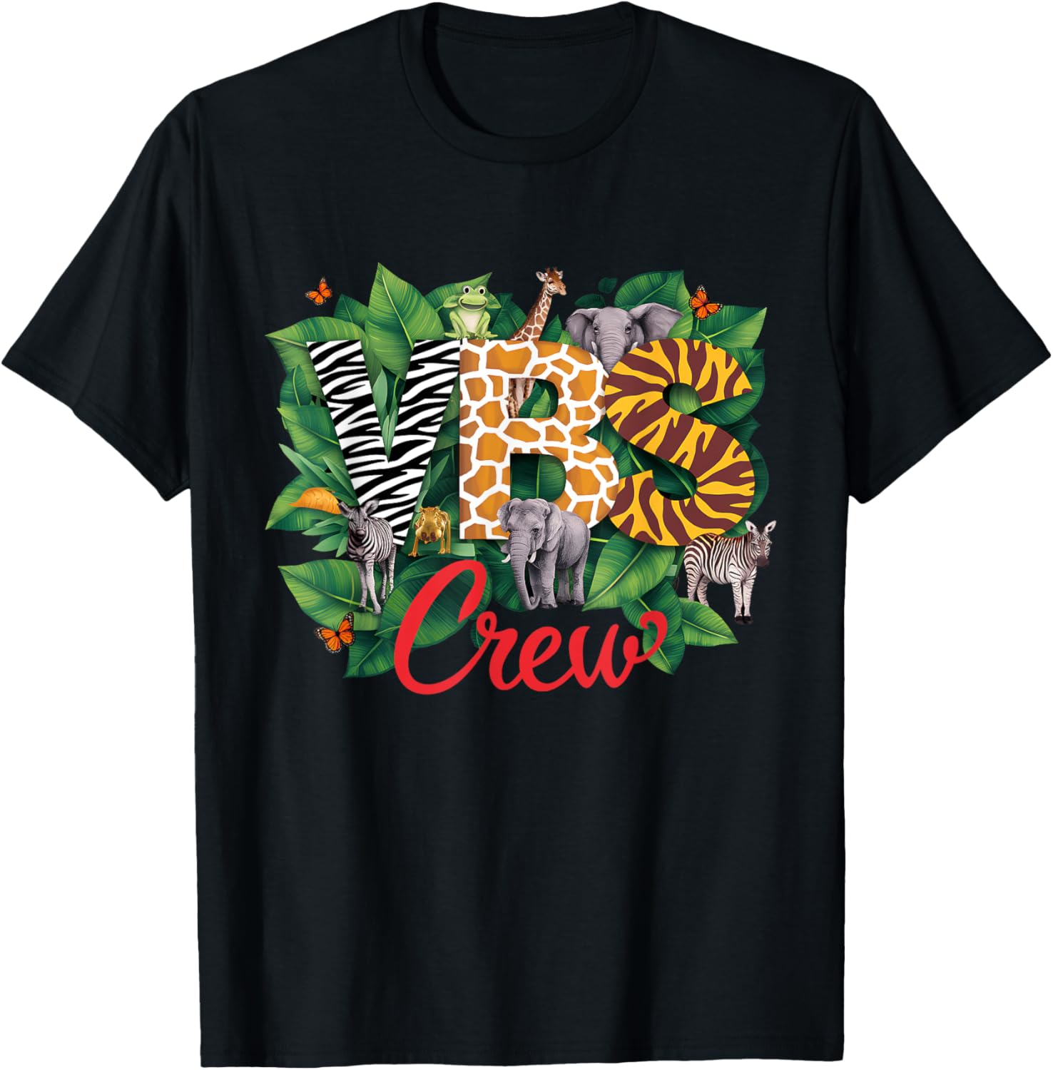 VBS Crew VBS 2026 Vacation Bible School Jungle Adventures T-Shirt - T-Shirt | Black