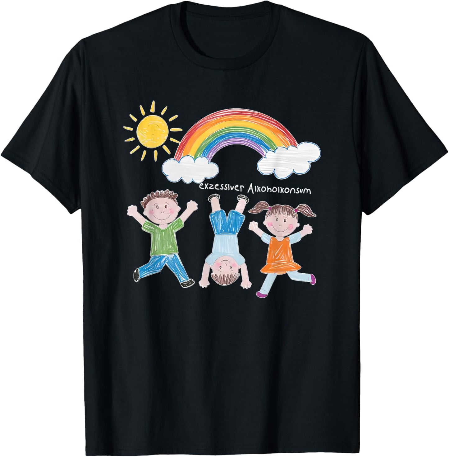 Exzessiver Alkoholkonsum T-Shirt - T-Shirt | Black