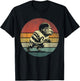 Retro Capybara Playing Football Vintage Capybara Football T-Shirt - T-Shirt | Black