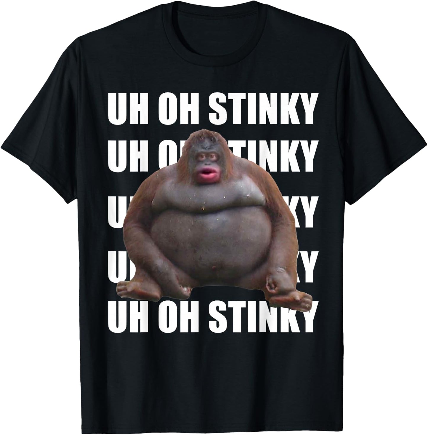 Uh Oh Stinky Poop Dank Memes Le Monke T-Shirt - T-Shirt | Black