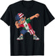 Half Mexican Half American USA Flag Mexico America T-Shirt - T-Shirt | Black