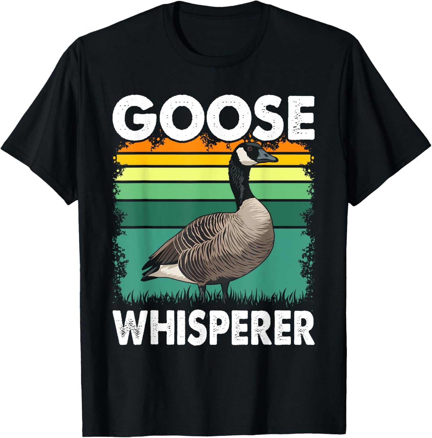 Canadian Goose Whisperer Funny Cute Bird Hunter Animal T-Shirt - T-Shirt | Black