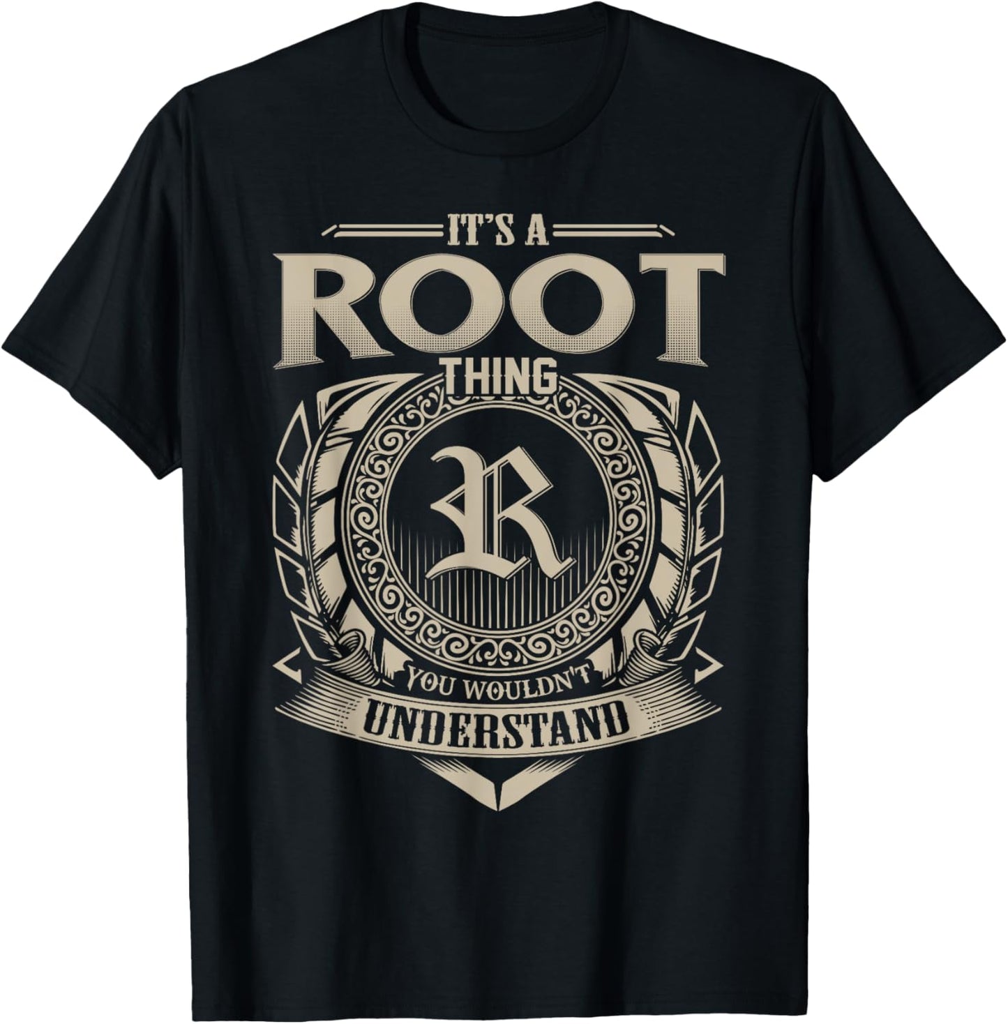 It's A ROOT Thing You Wouldn't Understand Name Vintage T-Shirt - T-Shirt | Black