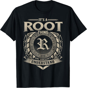 It's A ROOT Thing You Wouldn't Understand Name Vintage T-Shirt - T-Shirt | Black
