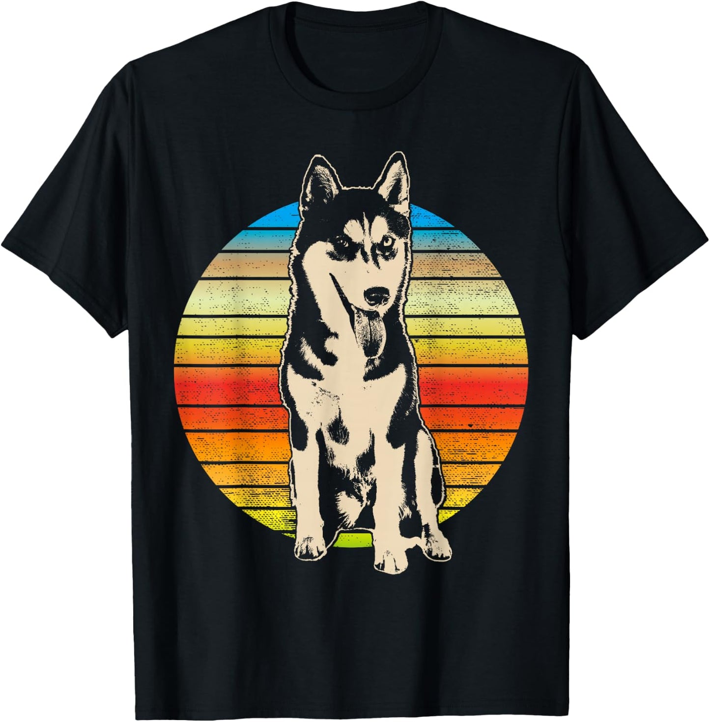 Alaskan Husky Dog Breed T-Shirt - T-Shirt | Black