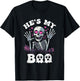 He's My Boo Matching Halloween Costume Couples She's My Boo T-Shirt - T-Shirt | Black