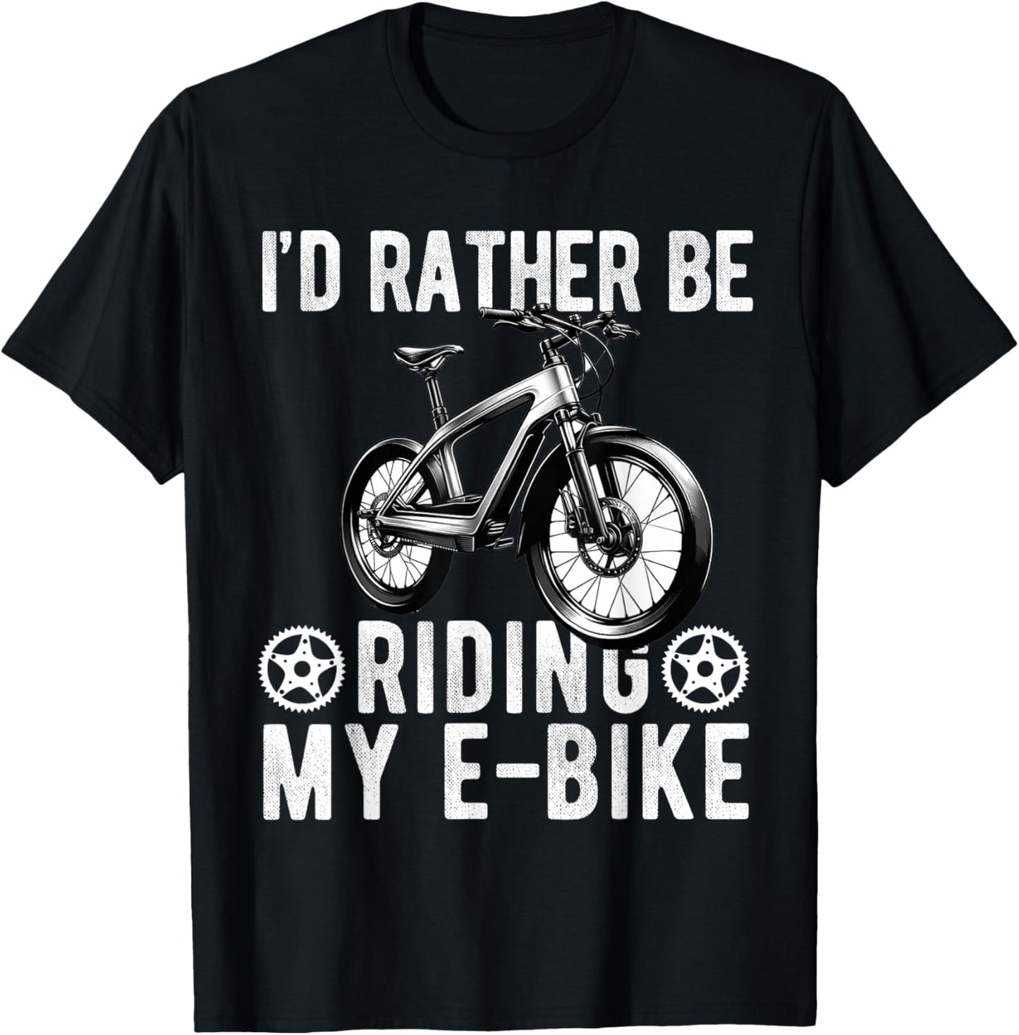 E-Bike Electric Bike Women E Bicycle Lover Funny T-Shirt - T-Shirt | Black