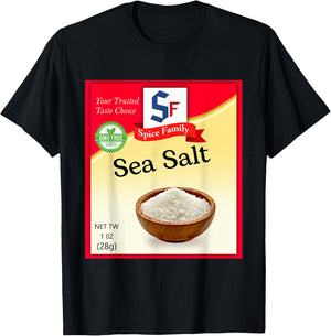 Sea Salt Condiment Costume Holiday Spice Costumes T-Shirt - T-Shirt | Black