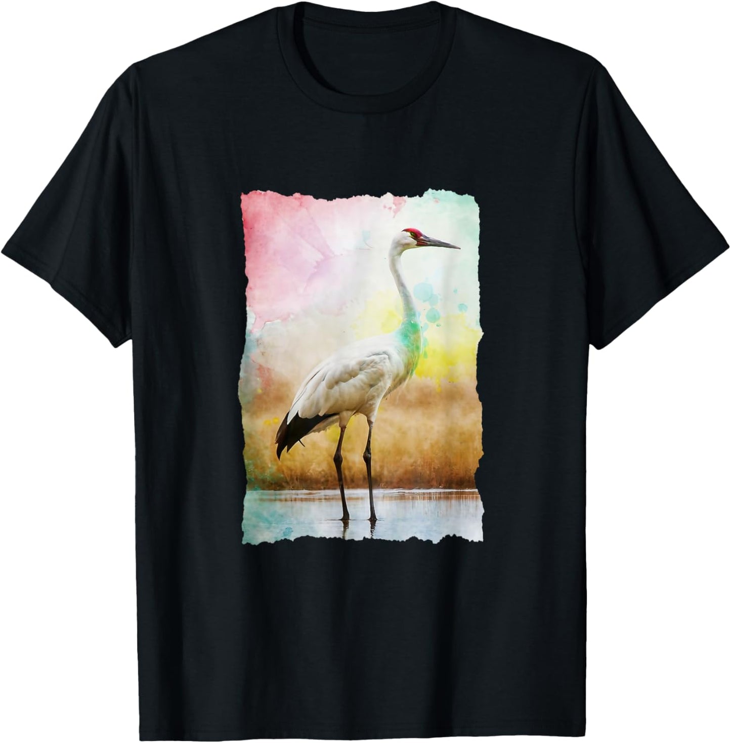 Whooping Crane Season: Bird Watchers Nature Photographer T-Shirt - T-Shirt | Black