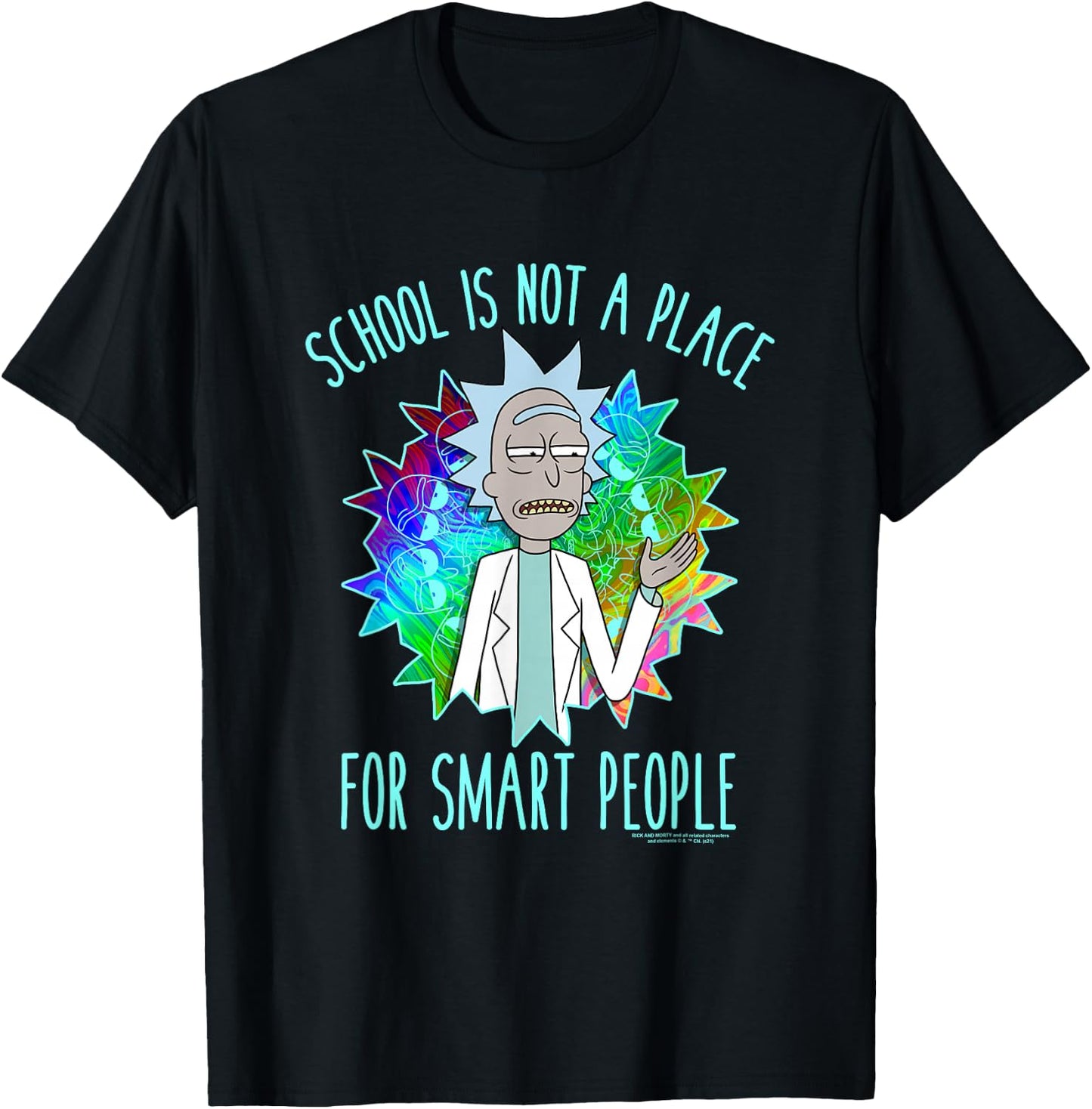 Rick and Morty School T-Shirt - T-Shirt | Black