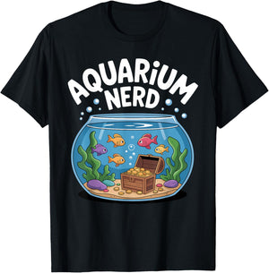 Best Aquarium Art Women Fish Tank Aquarium Lover T-Shirt - T-Shirt | Black