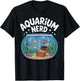 Best Aquarium Art Women Fish Tank Aquarium Lover T-Shirt - T-Shirt | Black