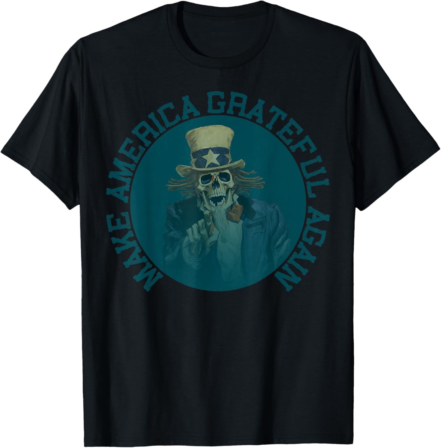 Retro Make America Grateful Again Vintage Shirt Uncle Sam T-Shirt - T-Shirt | Black