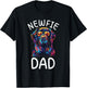 Newfoundland Dad Pop Art Design Newfoundland Dog Lovers T-Shirt - T-Shirt | Black