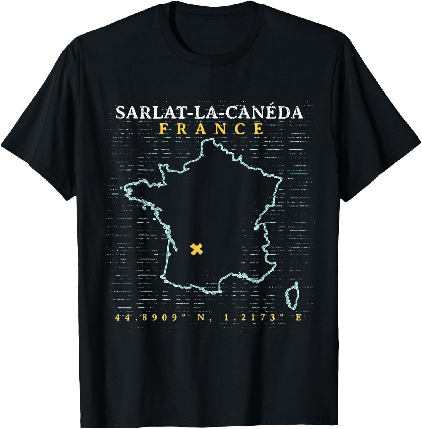 France Sarlat-la-Canéda T-Shirt - T-Shirt | Black
