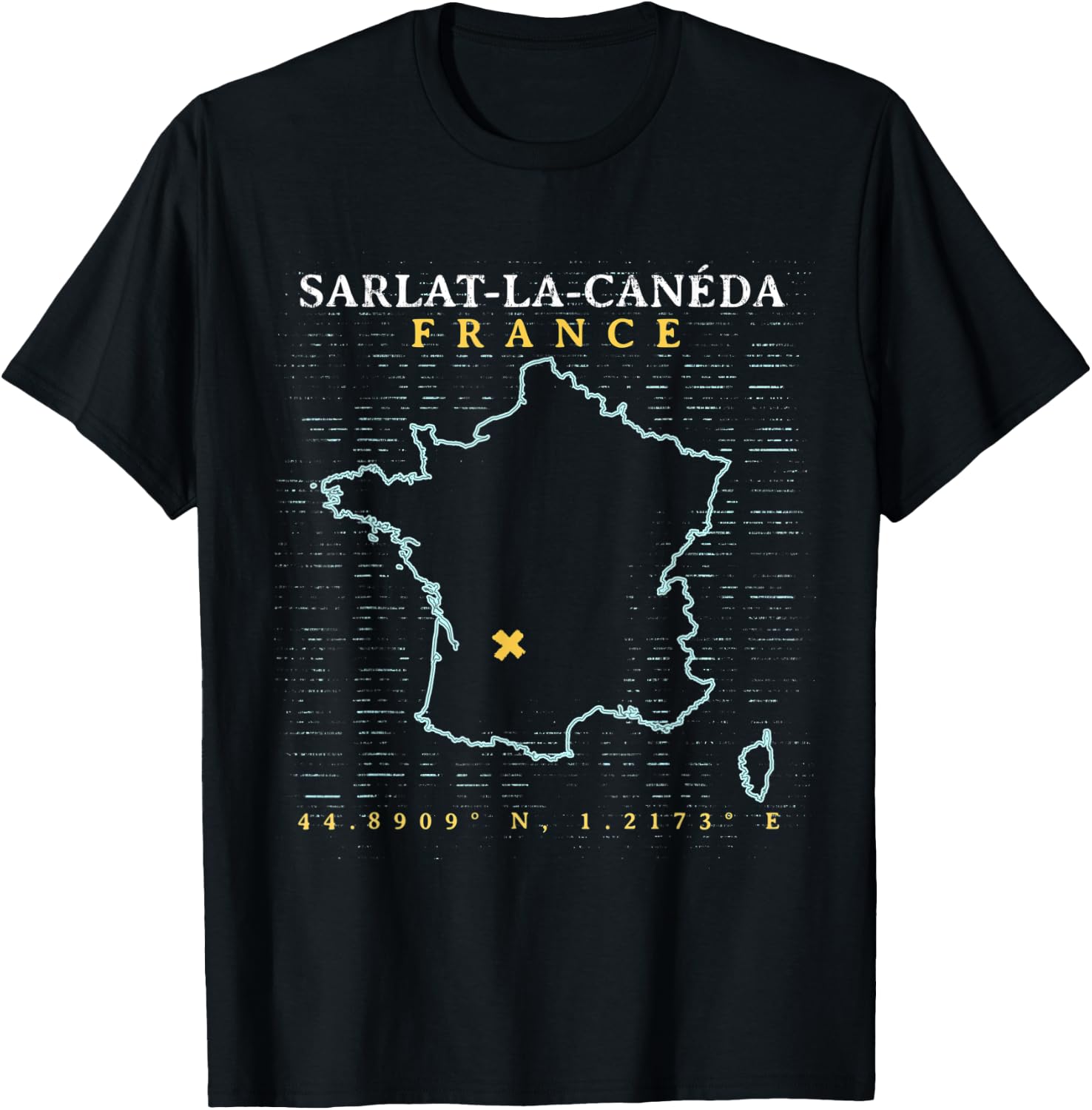 France Sarlat-la-Canéda T-Shirt - T-Shirt | Black