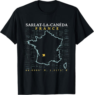 France Sarlat-la-Canéda T-Shirt - T-Shirt | Black