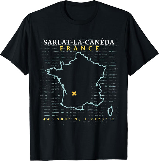 France Sarlat-la-Canéda T-Shirt - T-Shirt | Black