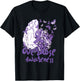 Overdose Awareness Purple Ribbon Drug Addiction T-Shirt - T-Shirt | Black