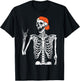 Rocker Skeleton Hand Rock On Costume Funny Halloween Gifts T-Shirt - T-Shirt | Black