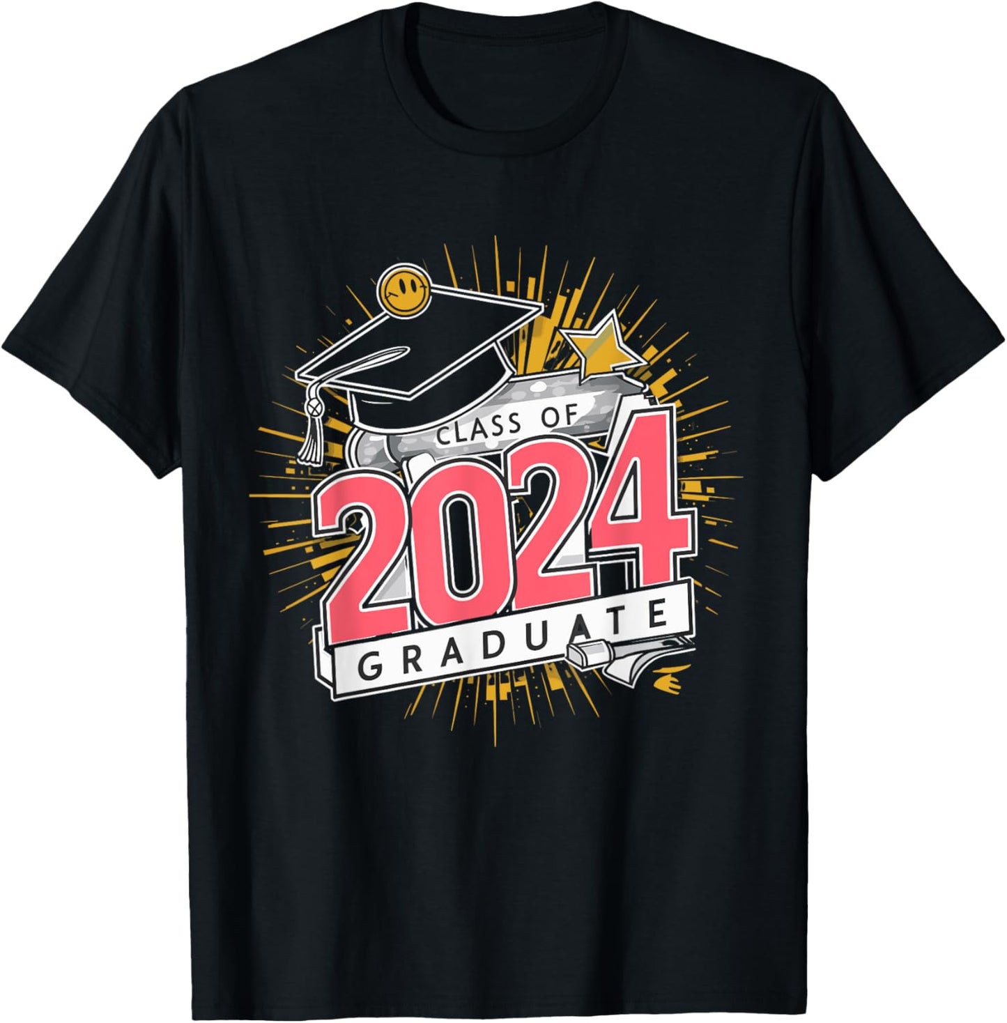 Done Class Of 2024 Graduation Graduate Men Women Kids T-Shirt - T-Shirt | Black