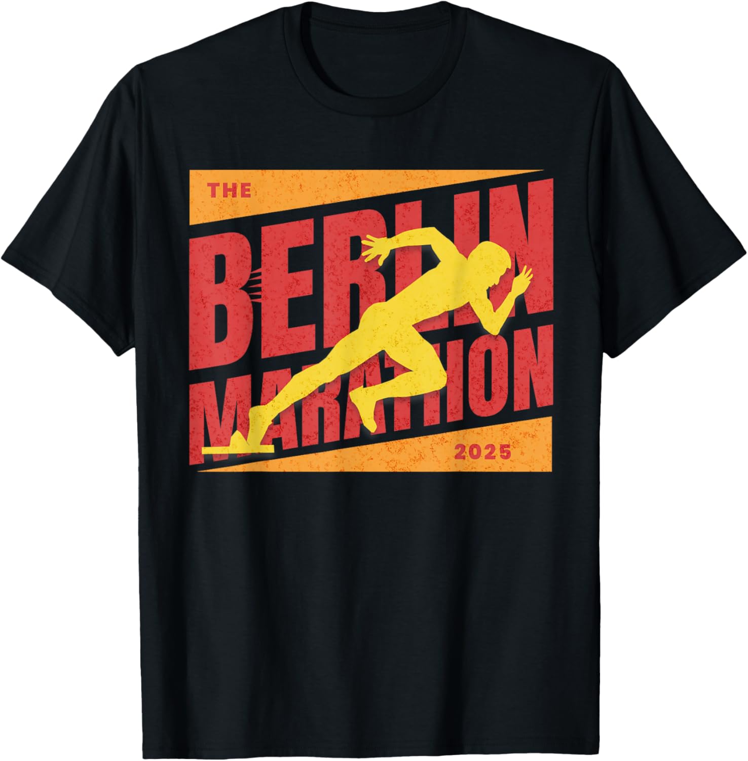 German Marathon 2025 and Berlin Germany Running Marathoner T-Shirt - T-Shirt | Black