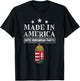 Made in America with Hungarian Parts Pride Hungary Immig T-Shirt - T-Shirt | Black