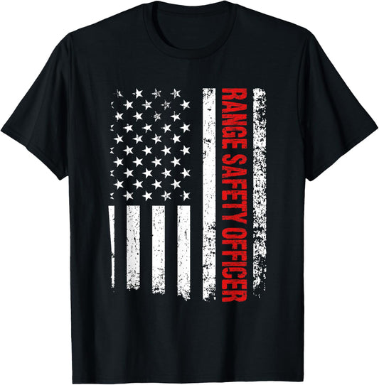 American Firearms Instructor Gun Range Safety Officer T-Shirt - T-Shirt | Black