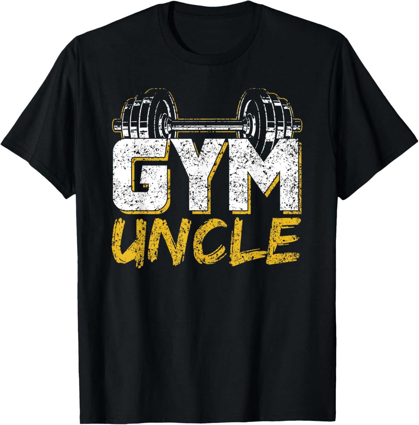 Gym Uncle Black Workout , -Adults, Short Sleeve, Small, Cotton Blend, Winter, Pull On, 1 Count, 0 Pockets, Distinctive Fitness Design, Lightweight T-Shirt - T-Shirt | Black