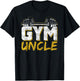 Gym Uncle Black Workout , -Adults, Short Sleeve, Small, Cotton Blend, Winter, Pull On, 1 Count, 0 Pockets, Distinctive Fitness Design, Lightweight T-Shirt - T-Shirt | Black