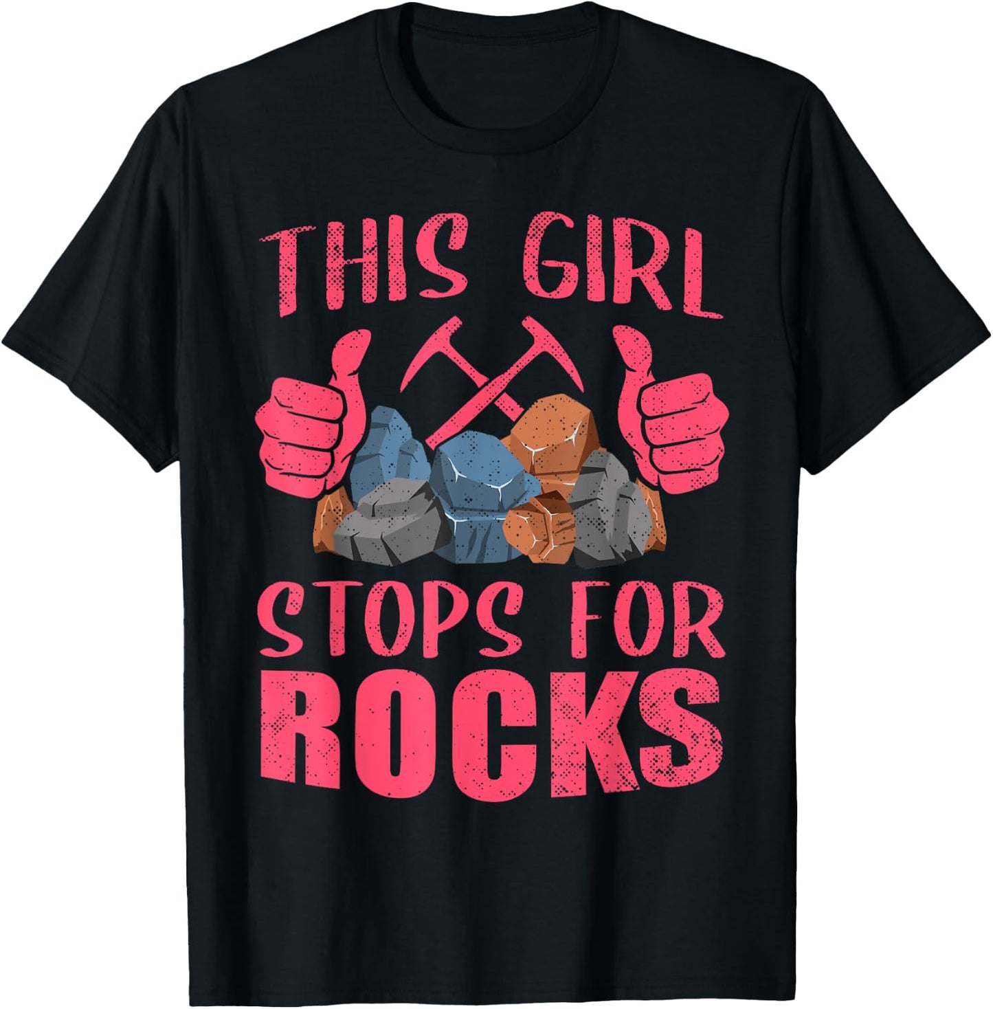 Funny Geology Gift Cool Rock Collecting Geologist T-Shirt - T-Shirt | Black