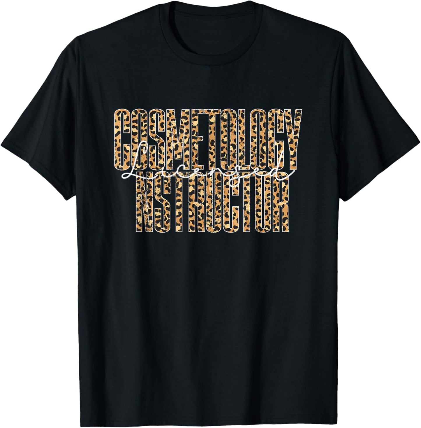 Vintage Licensed Cosmetology Instructor T-Shirt - T-Shirt | Black