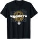 NBA Denver Nuggets Wave Outline Team Logo T-Shirt - T-Shirt | Black