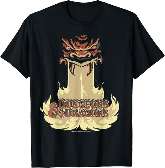 Dungeons & Dragons Dragon Breath Logo T-Shirt - T-Shirt | Black