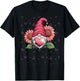 Cute Gnome Garden Love Design , Girls, Men T-Shirt - T-Shirt | Black