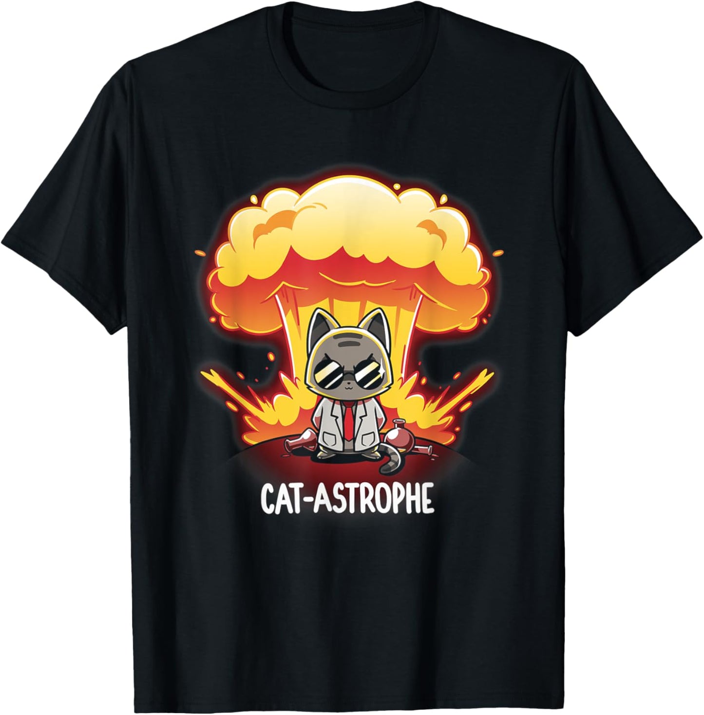 Cat-astrophe T-Shirt - T-Shirt | Black