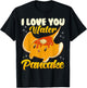 Cute & Funny I Love You Water Pancake Stingray Pun T-Shirt - T-Shirt | Black