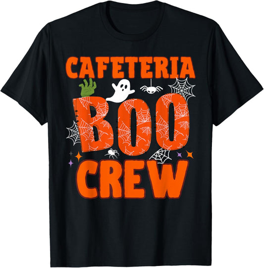 Cafeteria Boo Crew Halloween Costume Lunch Lady Matching T-Shirt - T-Shirt | Black