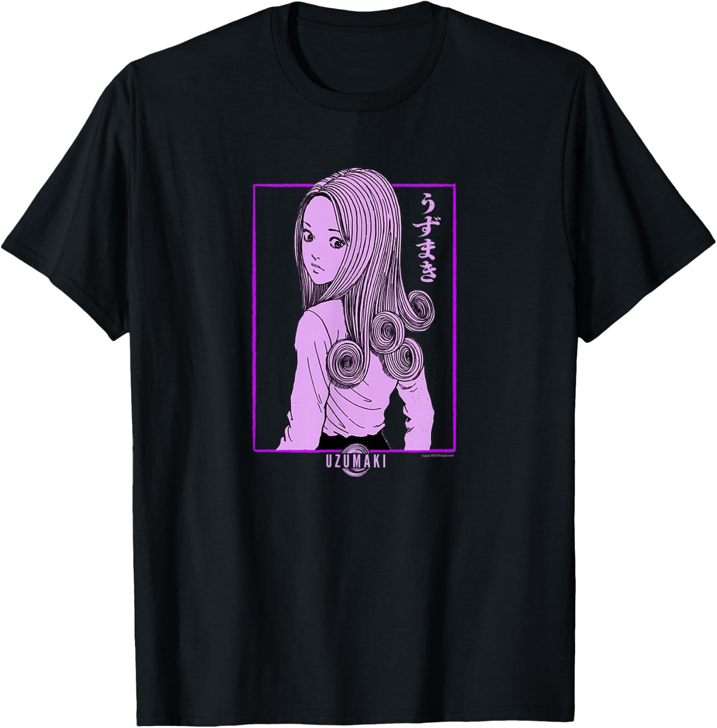 Uzumaki Kirie Looking Back T-Shirt - T-Shirt | Black