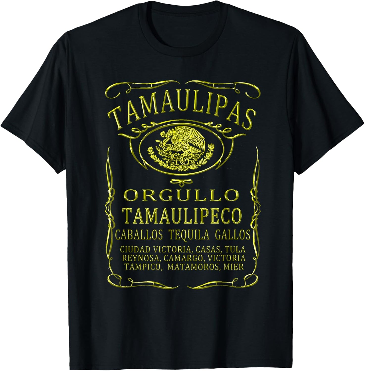 Cool Tamaulipas Shirt T-Shirt - T-Shirt | Black