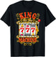 King of The Slot Machine Casino Gambling Lover T-Shirt - T-Shirt | Black