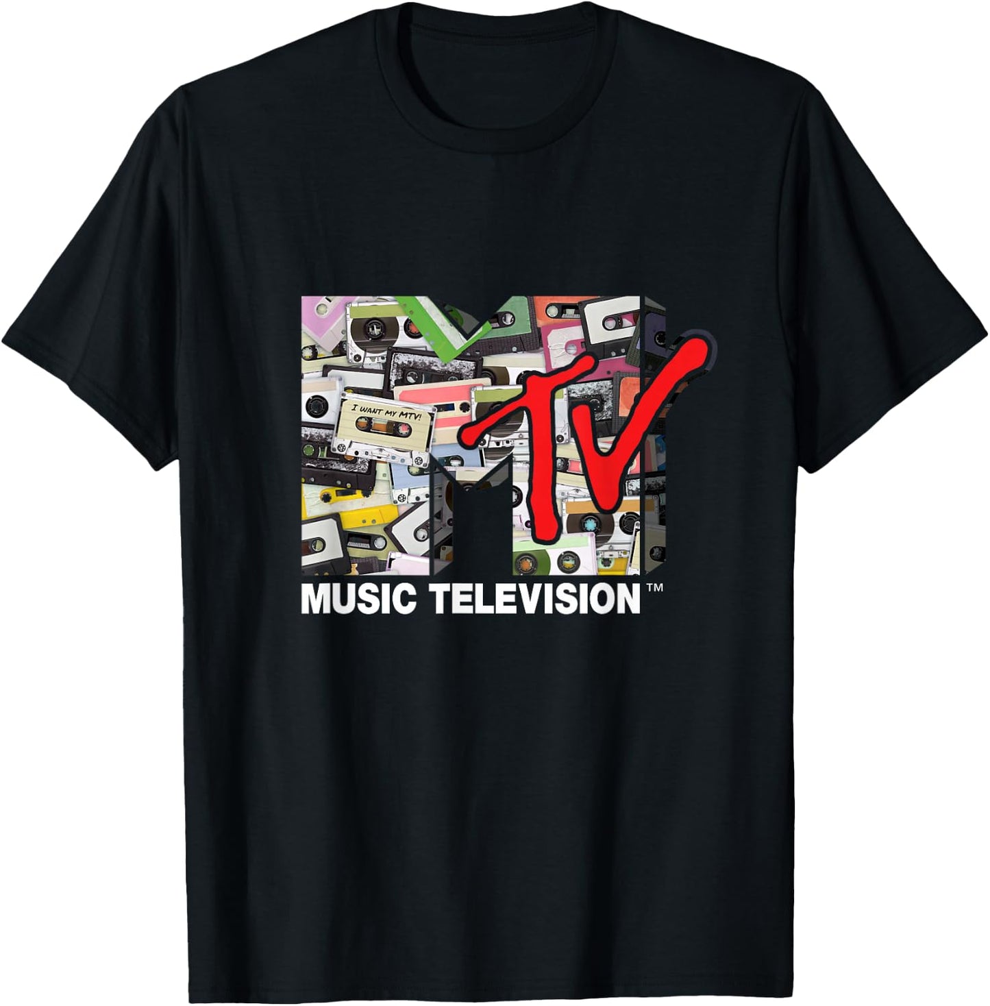 Logo 80s Vintage Cassette Tapes Remix T-Shirt - T-Shirt | Black