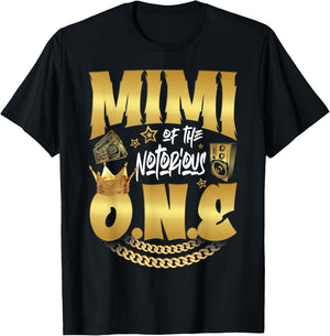 Mimi Of The Notorious One Old School Hip Hop 1st Birthday T-Shirt - T-Shirt | Black