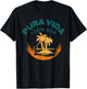 Beach Vibes Pura Vida Costa Rica T-Shirt - T-Shirt | Black